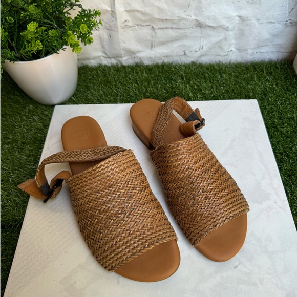 PAUL GREEN Helena espadrille sandals size 7.5 US Color Cuoio Sisal Woven leather - Picture 6 of 15